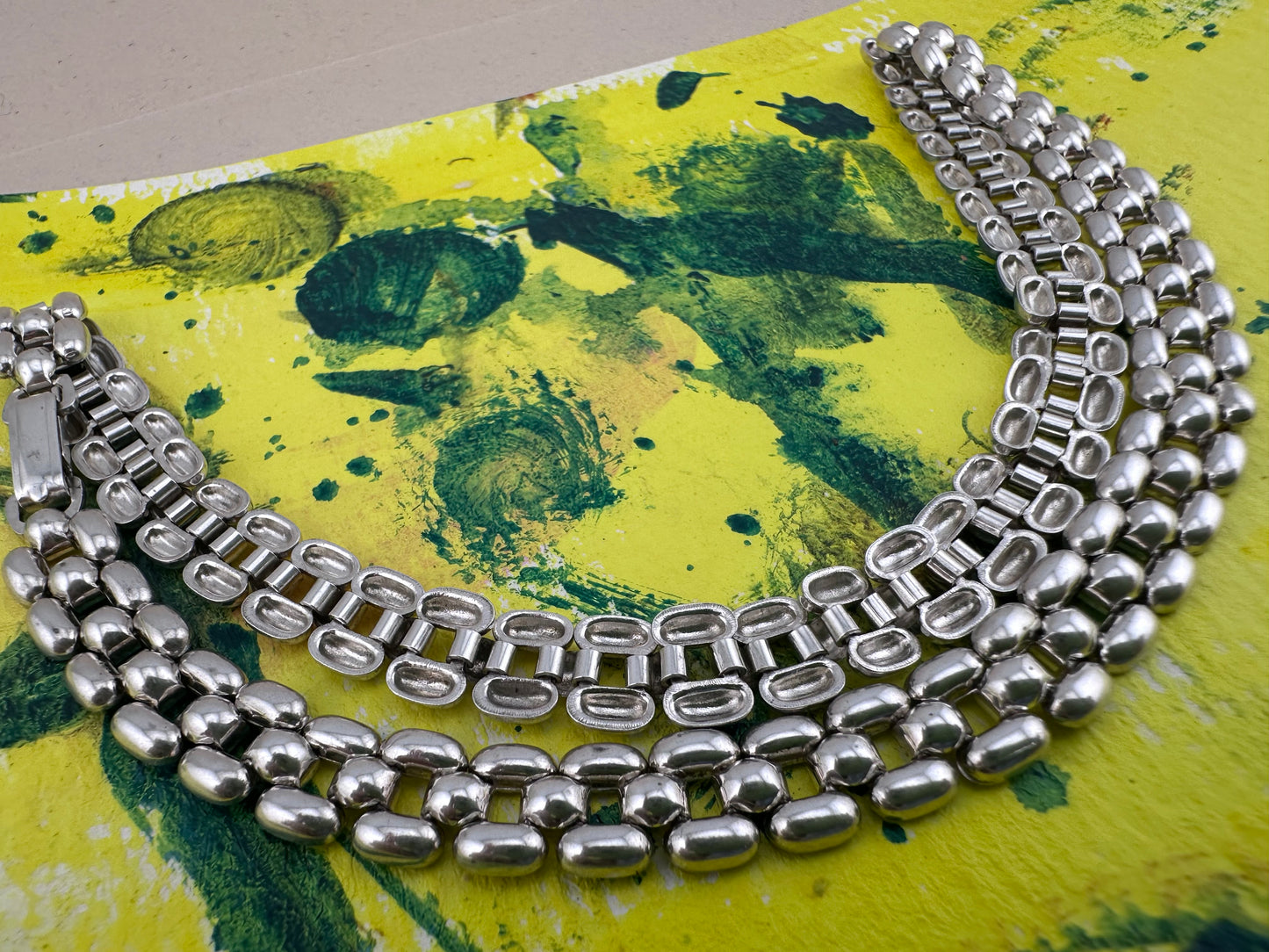 Vintage Sterling silver Panther necklace