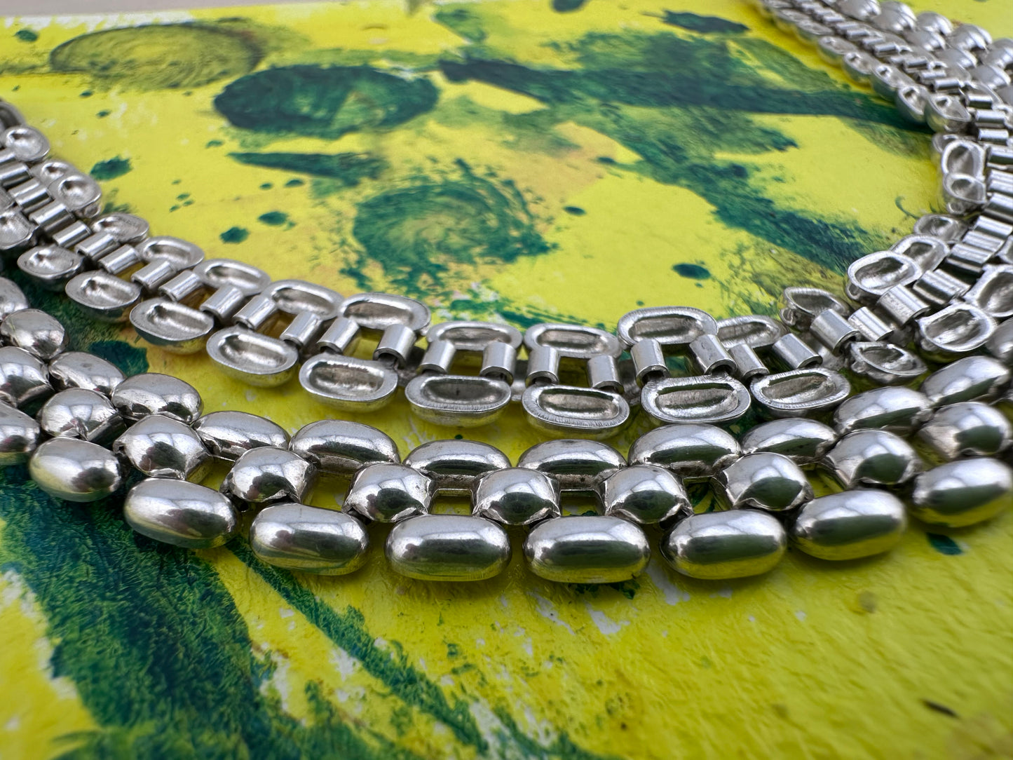 Vintage Sterling silver Panther necklace