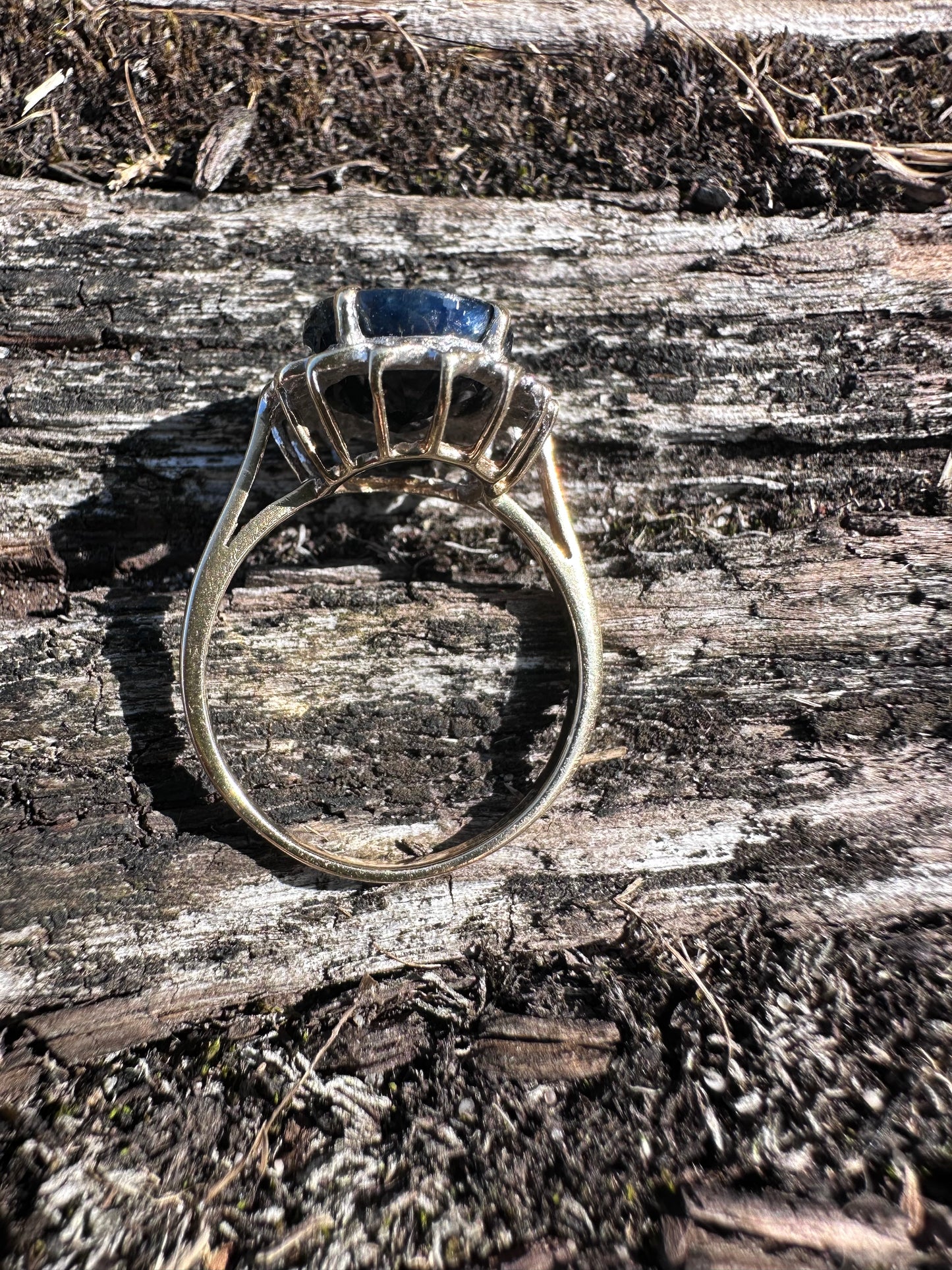 9ct Sapphire & Diamond ring