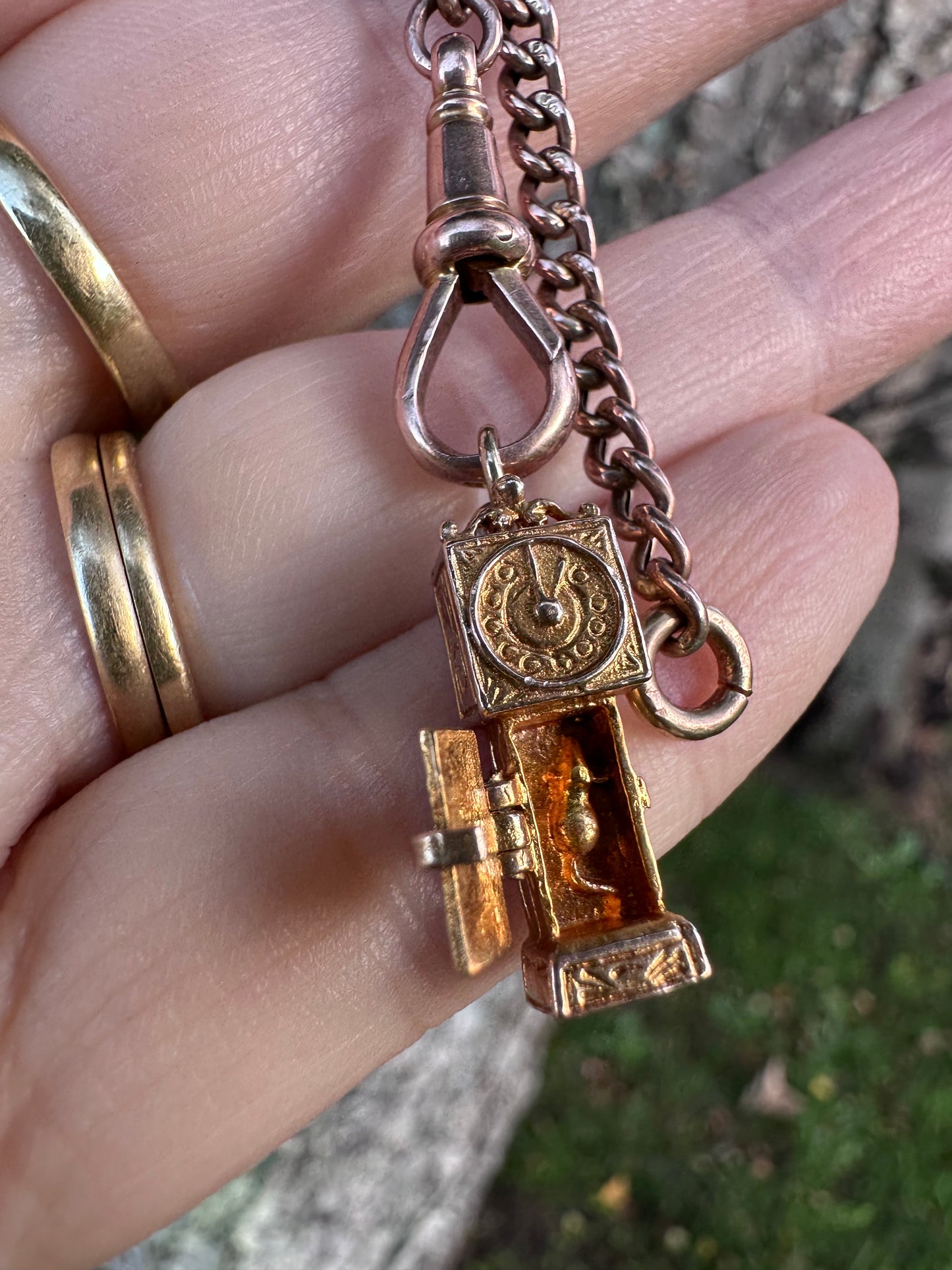Vintage 9ct Gold ‘Hickory Dickory Dock’ Clock charm