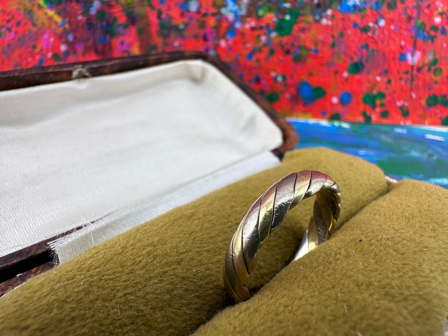 Vintage 18ct Bi-colour Twist ring