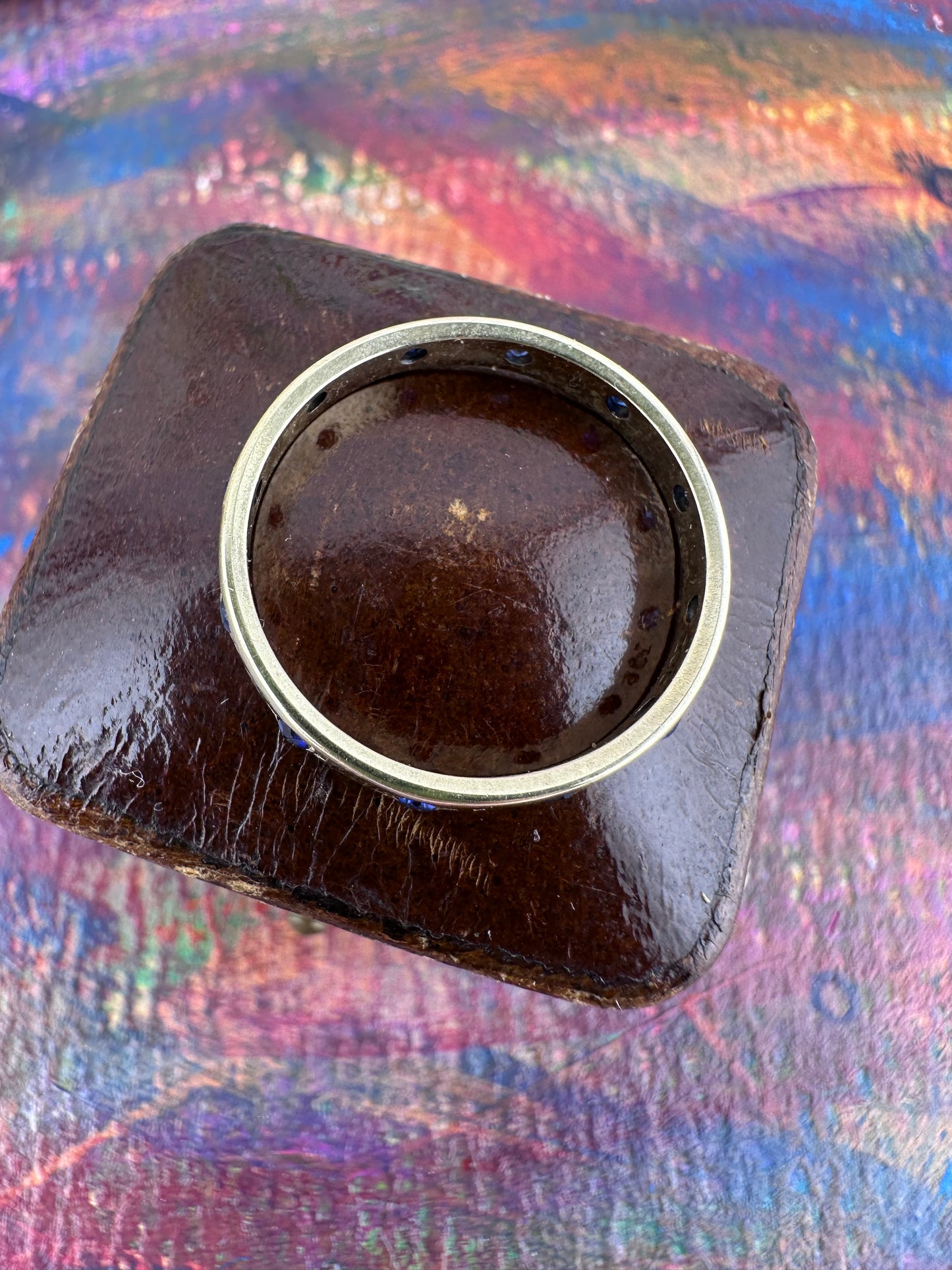 Vintage 9ct Gold Sapphire full eternity band