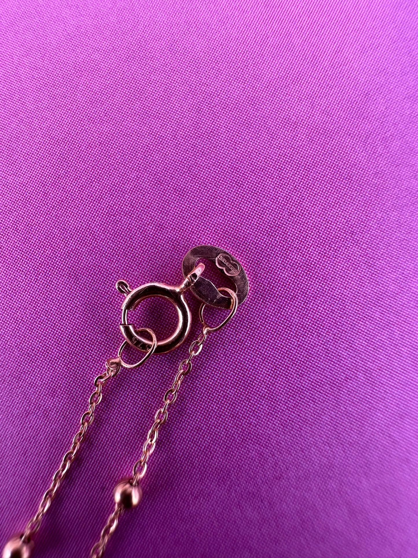 9ct Yellow Gold UnoAerre Ball station chain bracelet