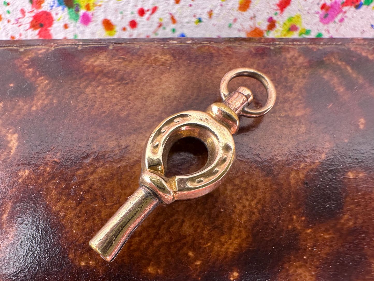 Antique 9ct Gold Cased Horseshoe Watch key fob