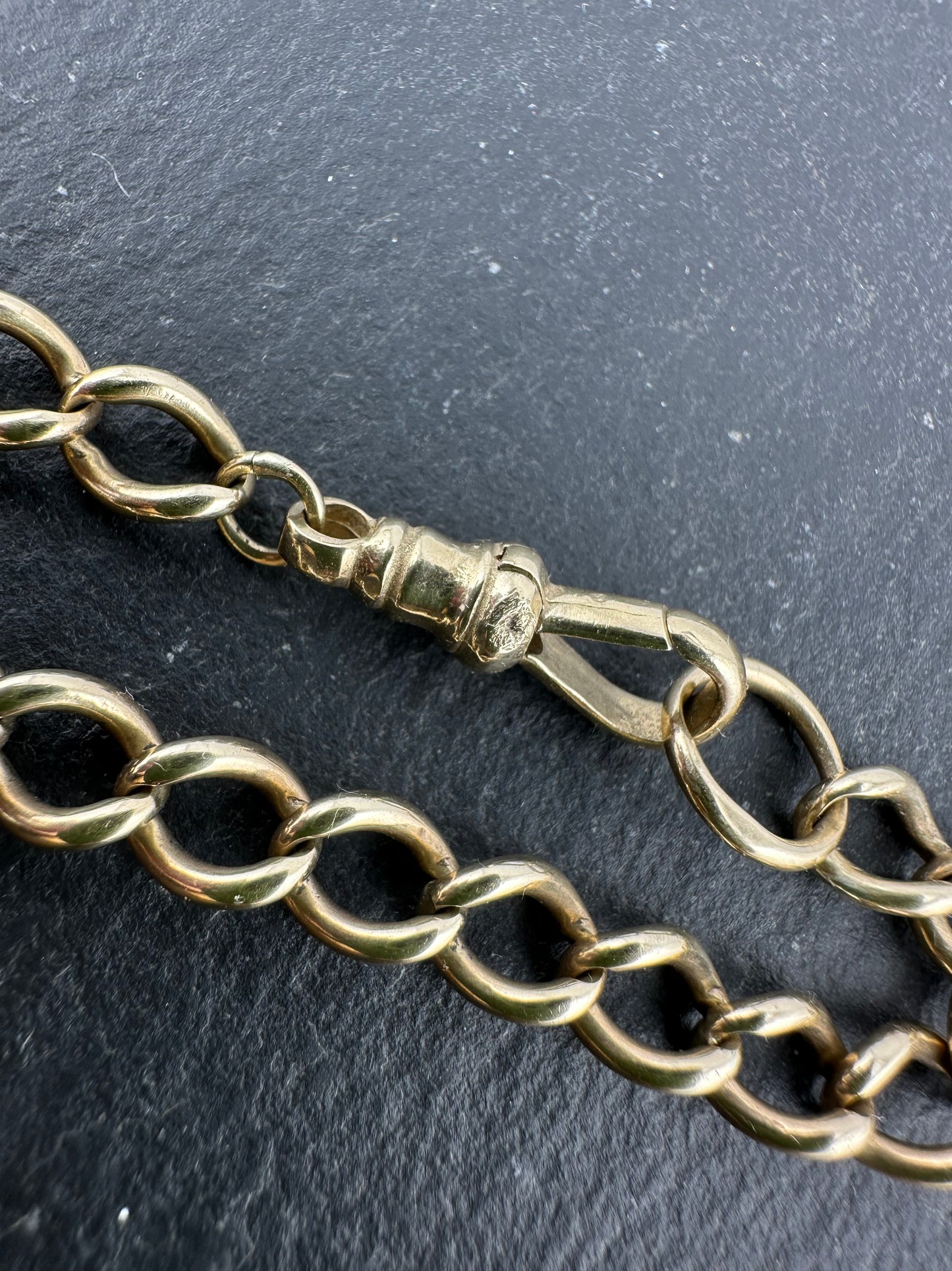 9ct Curb Bracelet with dog clip