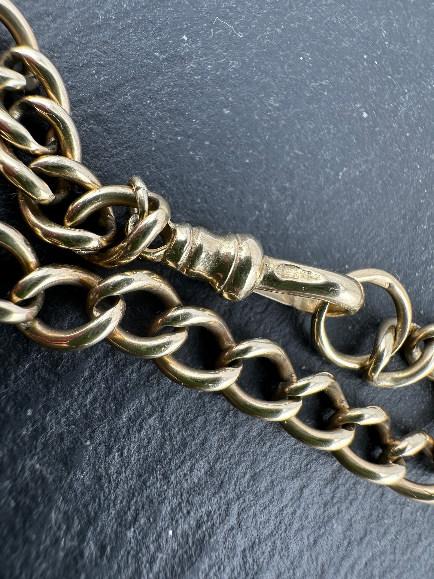 9ct Curb Bracelet with dog clip