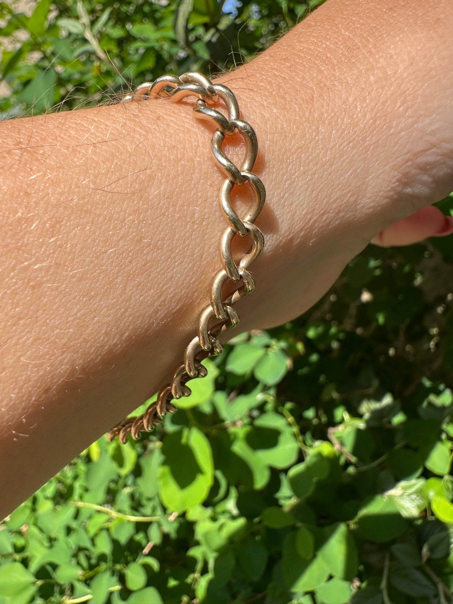 9ct Curb Bracelet with dog clip