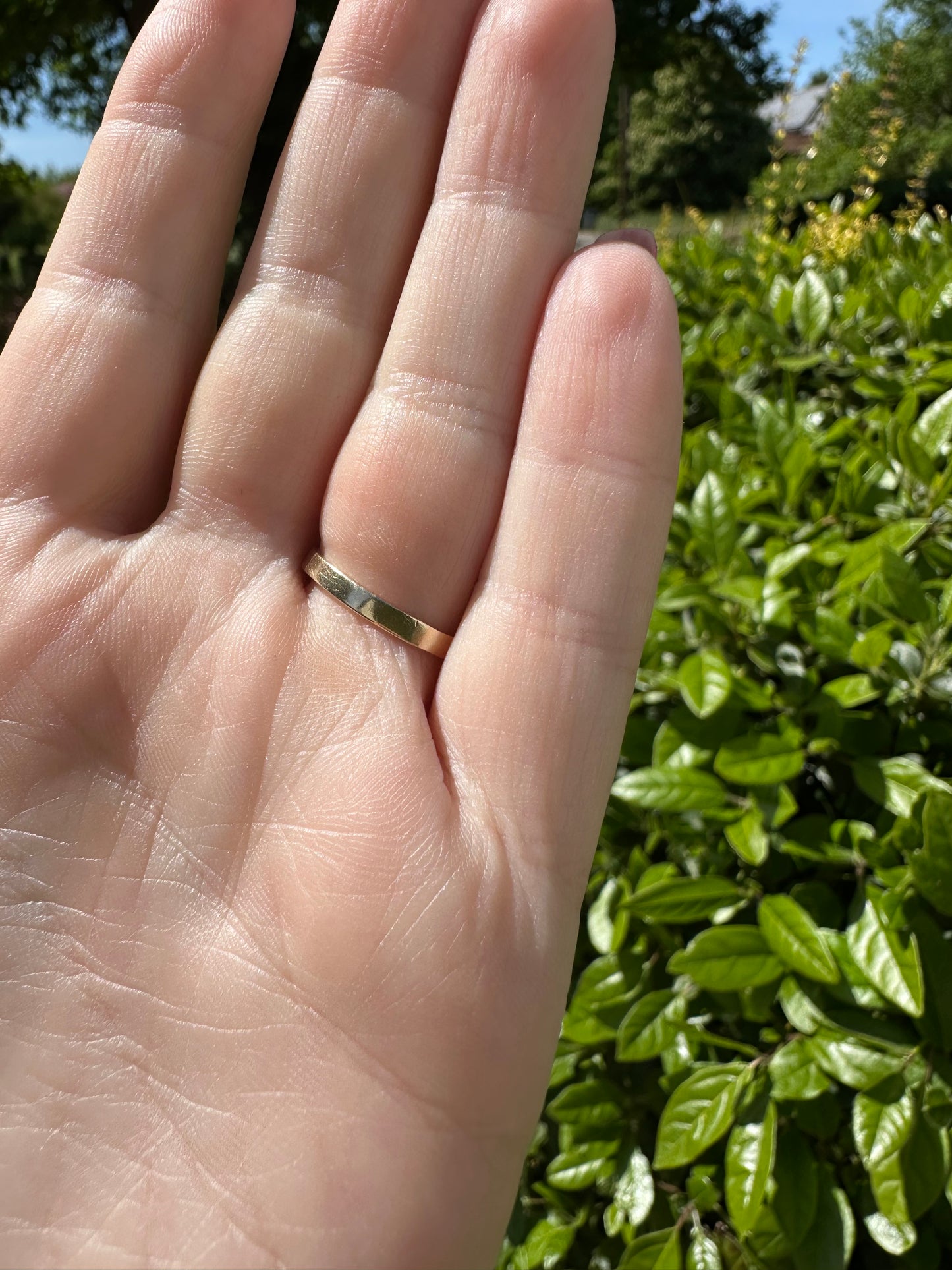 Vintage 9ct Heart Wishbone ring, size K1/2