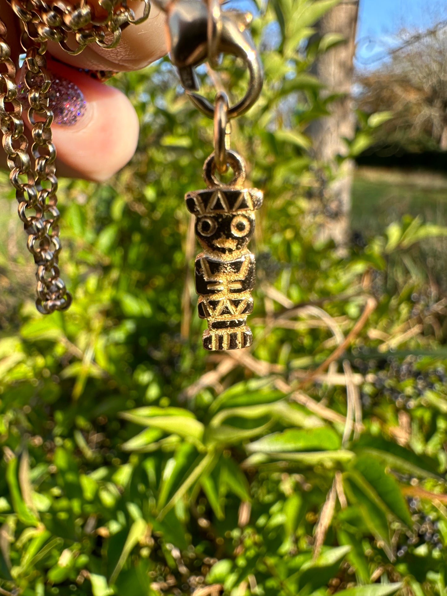 18ct Mesoamerican Figure Charm