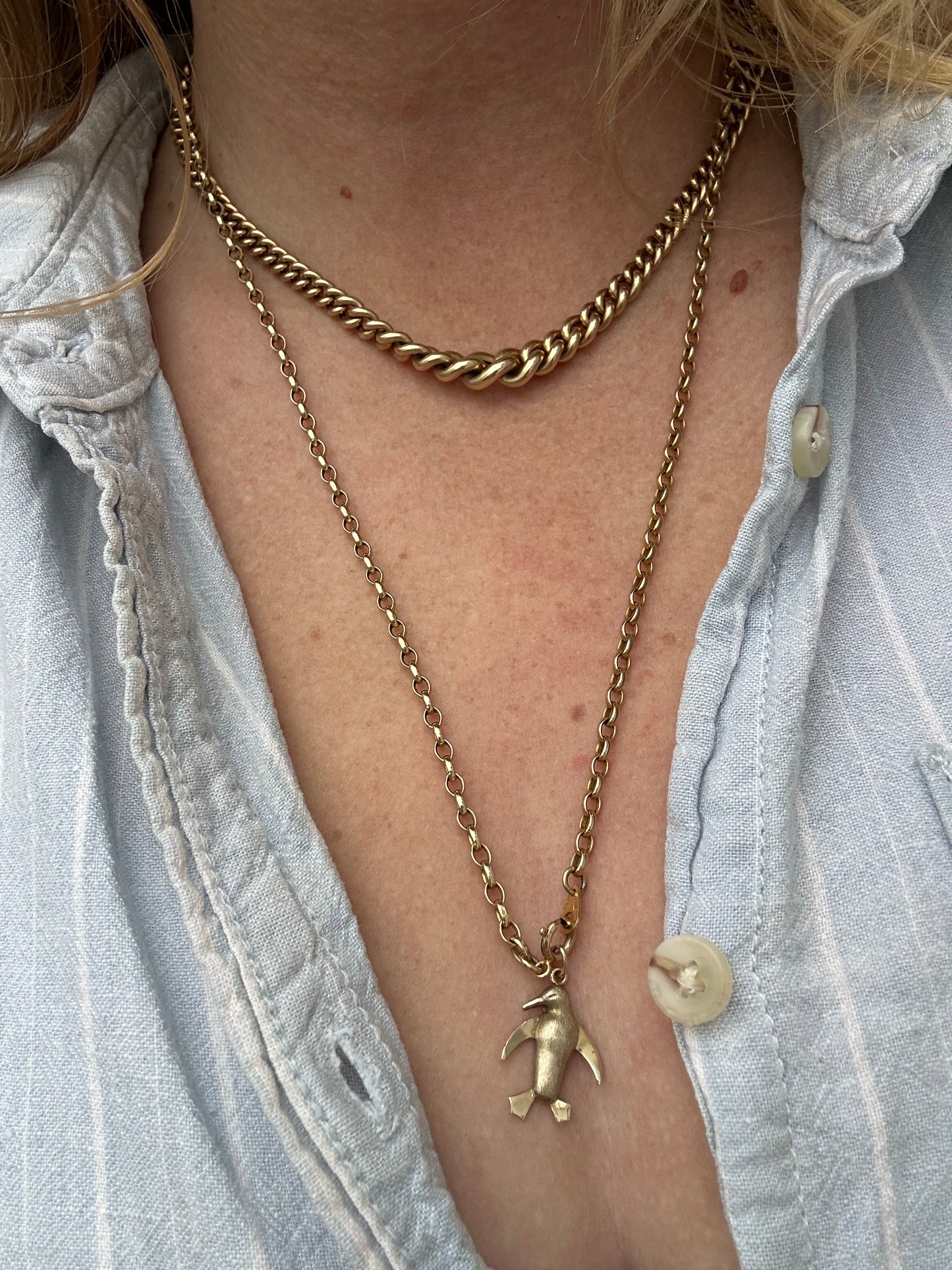 Vintage 9ct Penguin Charm