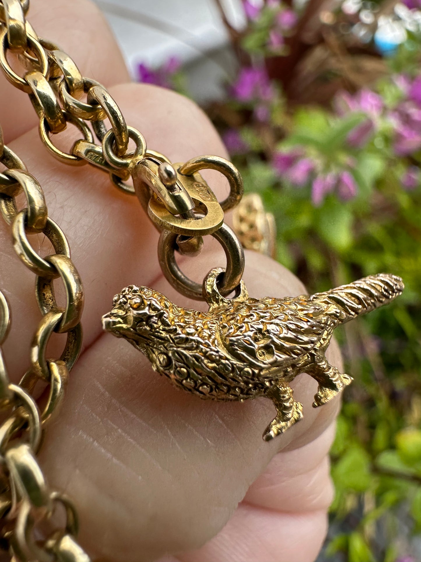 Antique 9ct Pheasant charm