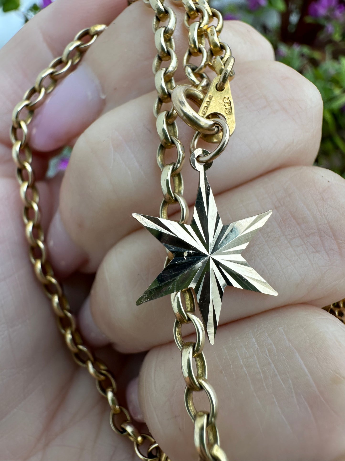 Vintage 9ct Gold Star Charm