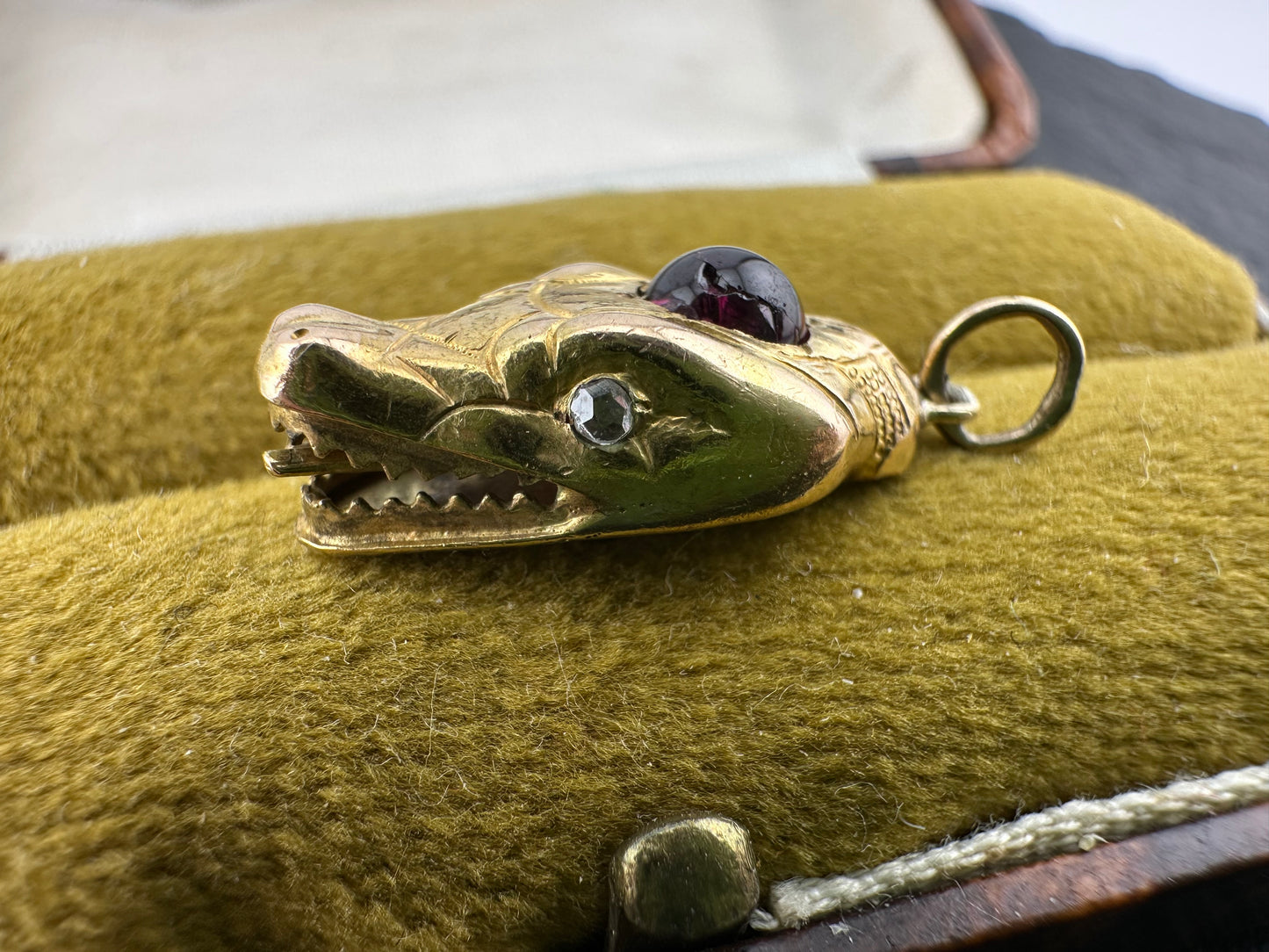 Reserved Lala- Antique 15ct Dragon/Snake Head charm