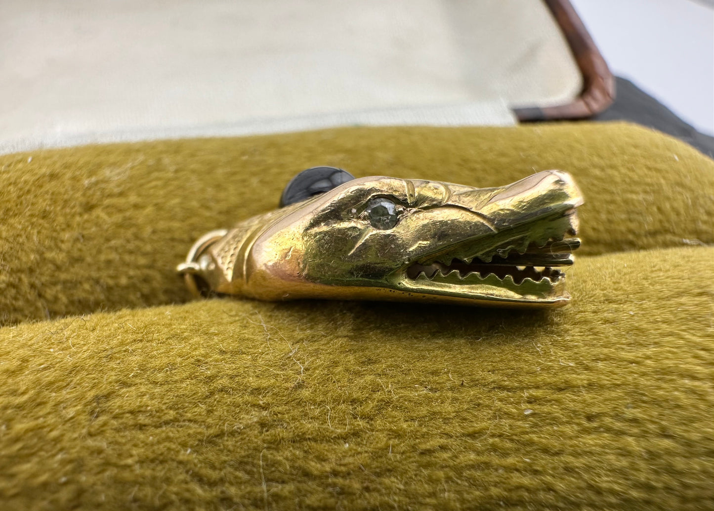 Reserved Lala- Antique 15ct Dragon/Snake Head charm
