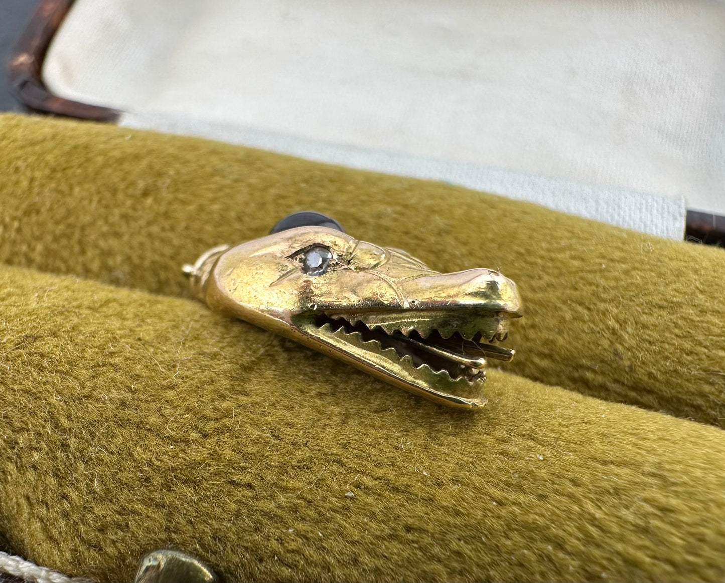 Reserved Lala- Antique 15ct Dragon/Snake Head charm