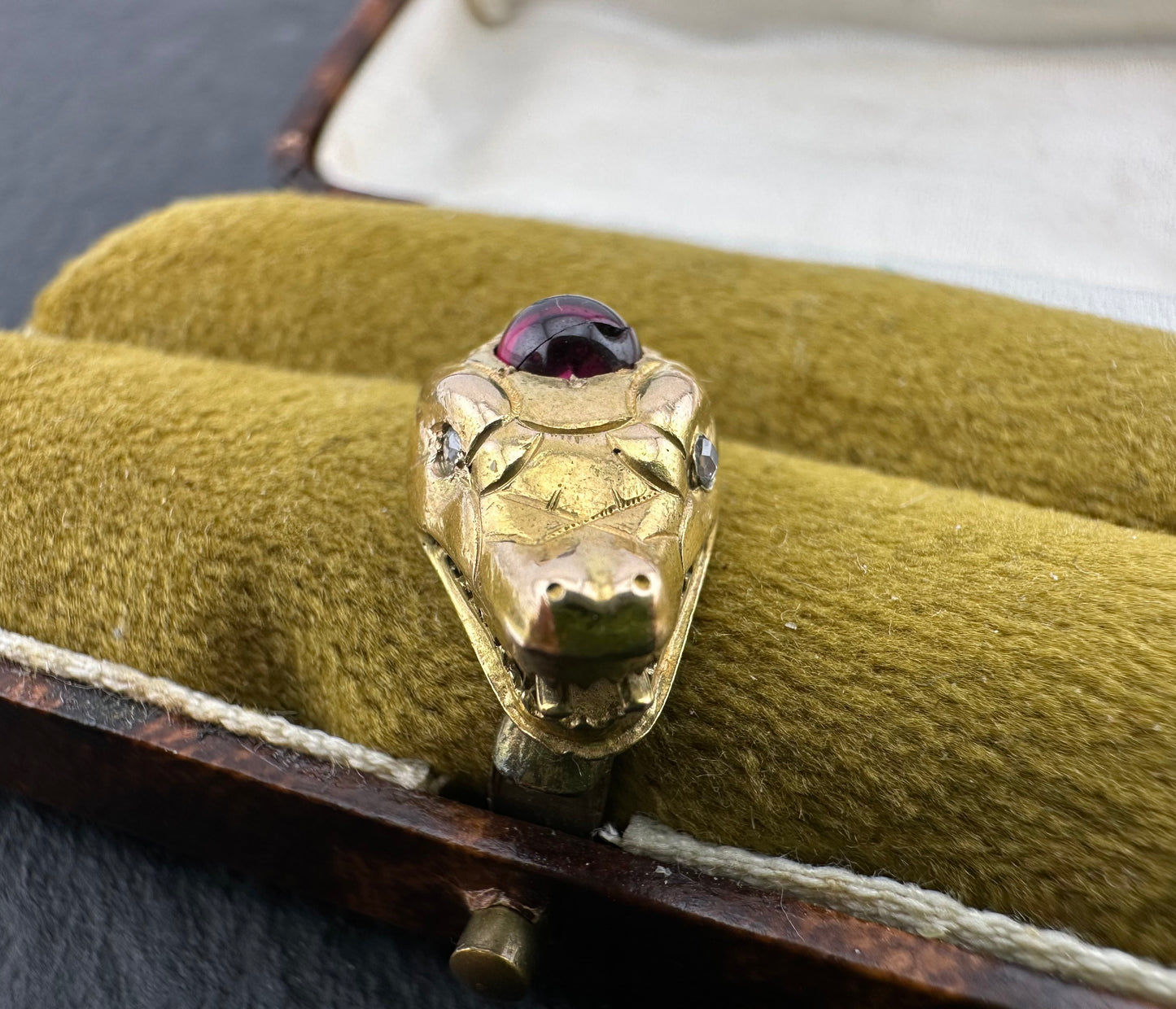 Reserved Lala- Antique 15ct Dragon/Snake Head charm