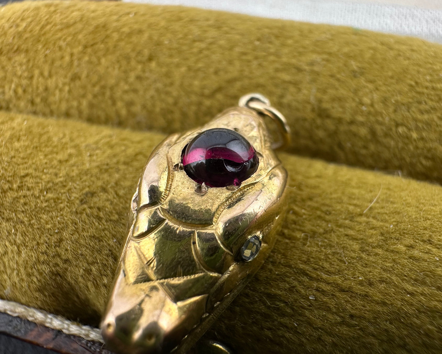 Reserved Lala- Antique 15ct Dragon/Snake Head charm