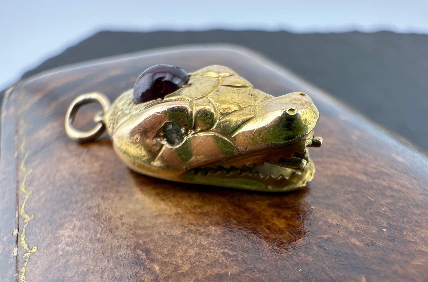 Reserved Lala- Antique 15ct Dragon/Snake Head charm