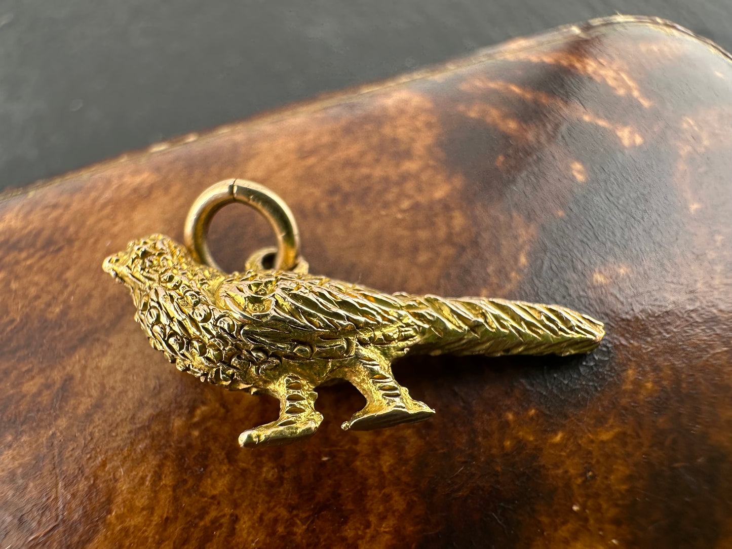 Antique 9ct Pheasant charm