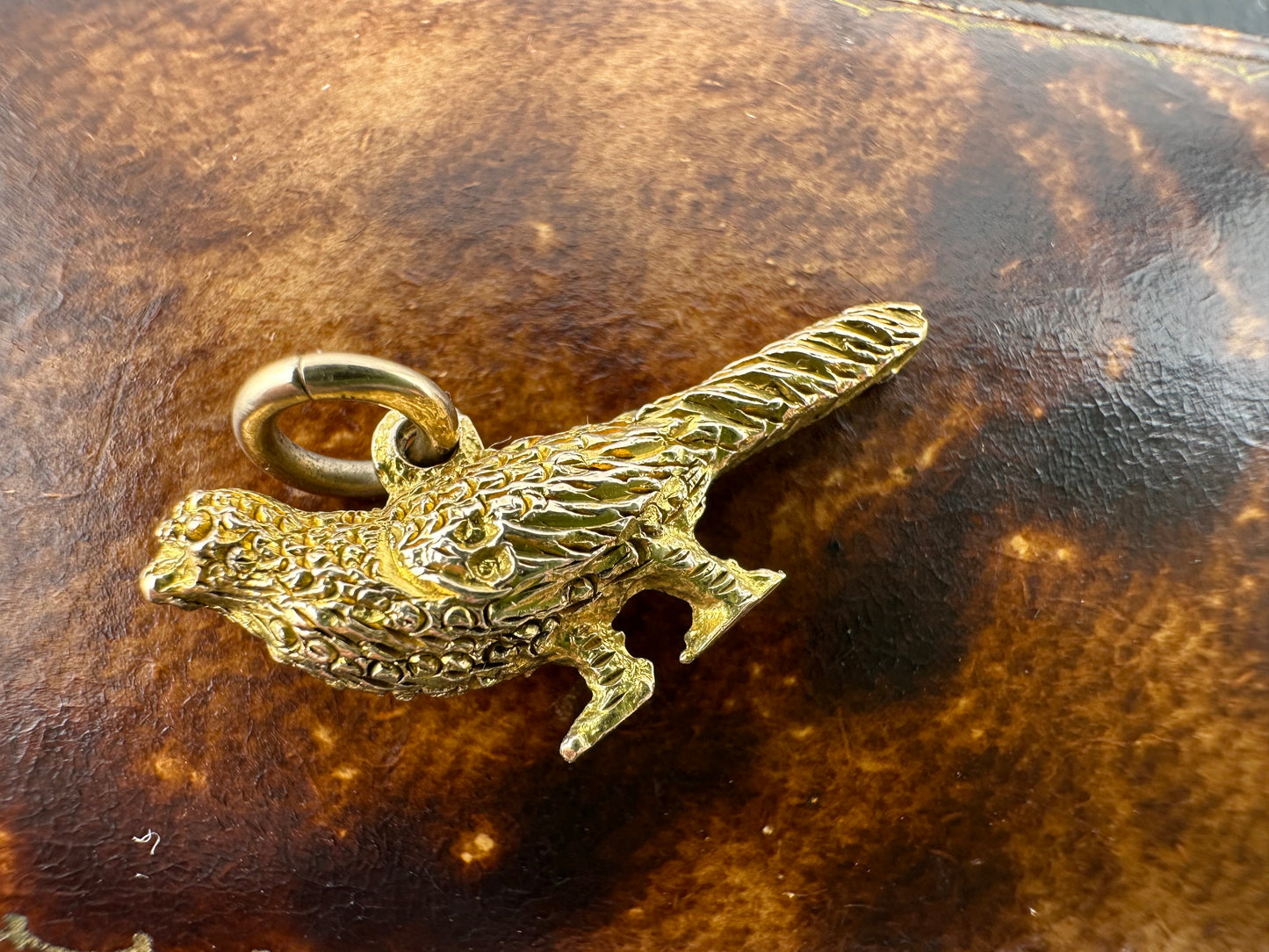 Antique 9ct Pheasant charm