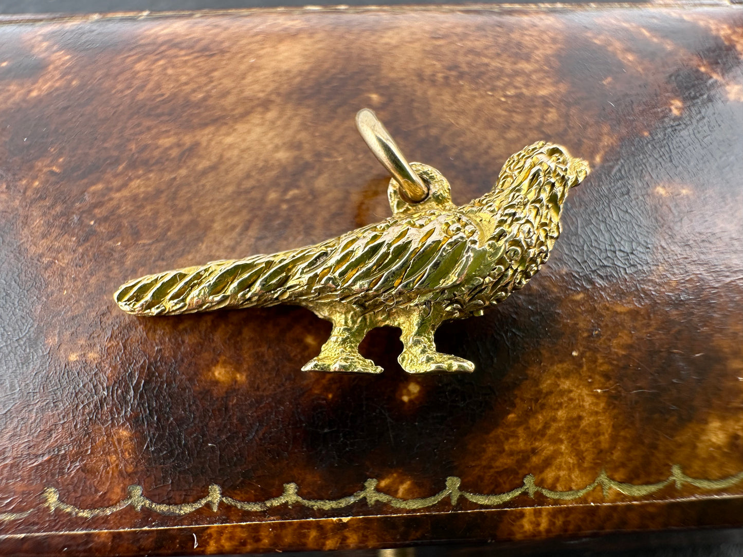 Antique 9ct Pheasant charm