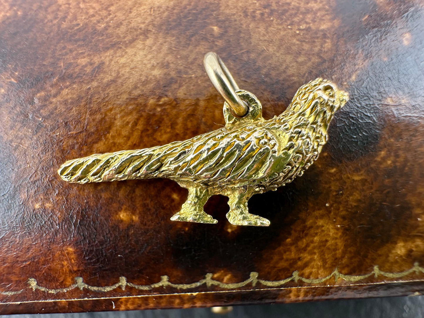 Antique 9ct Pheasant charm