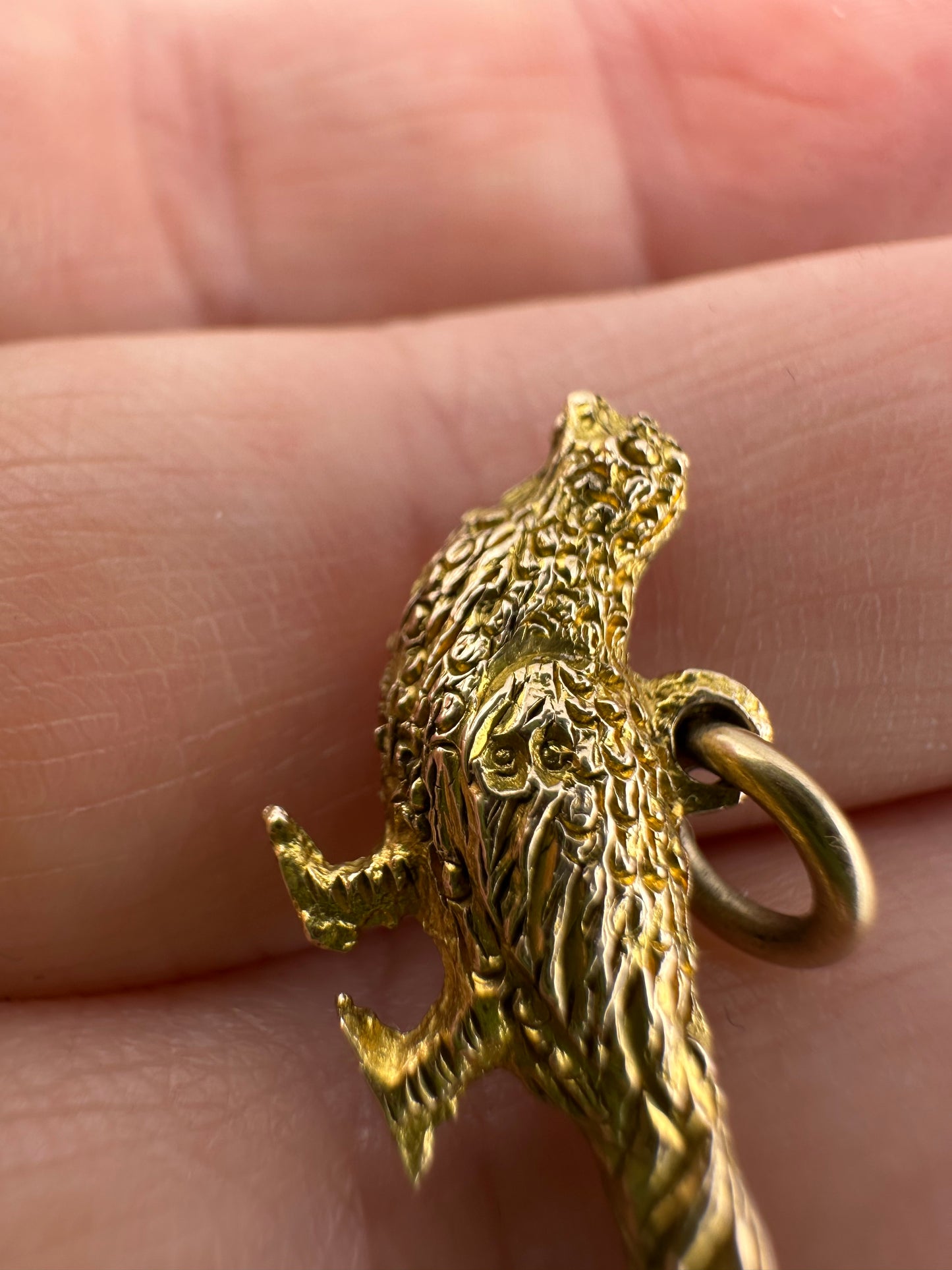 Antique 9ct Pheasant charm