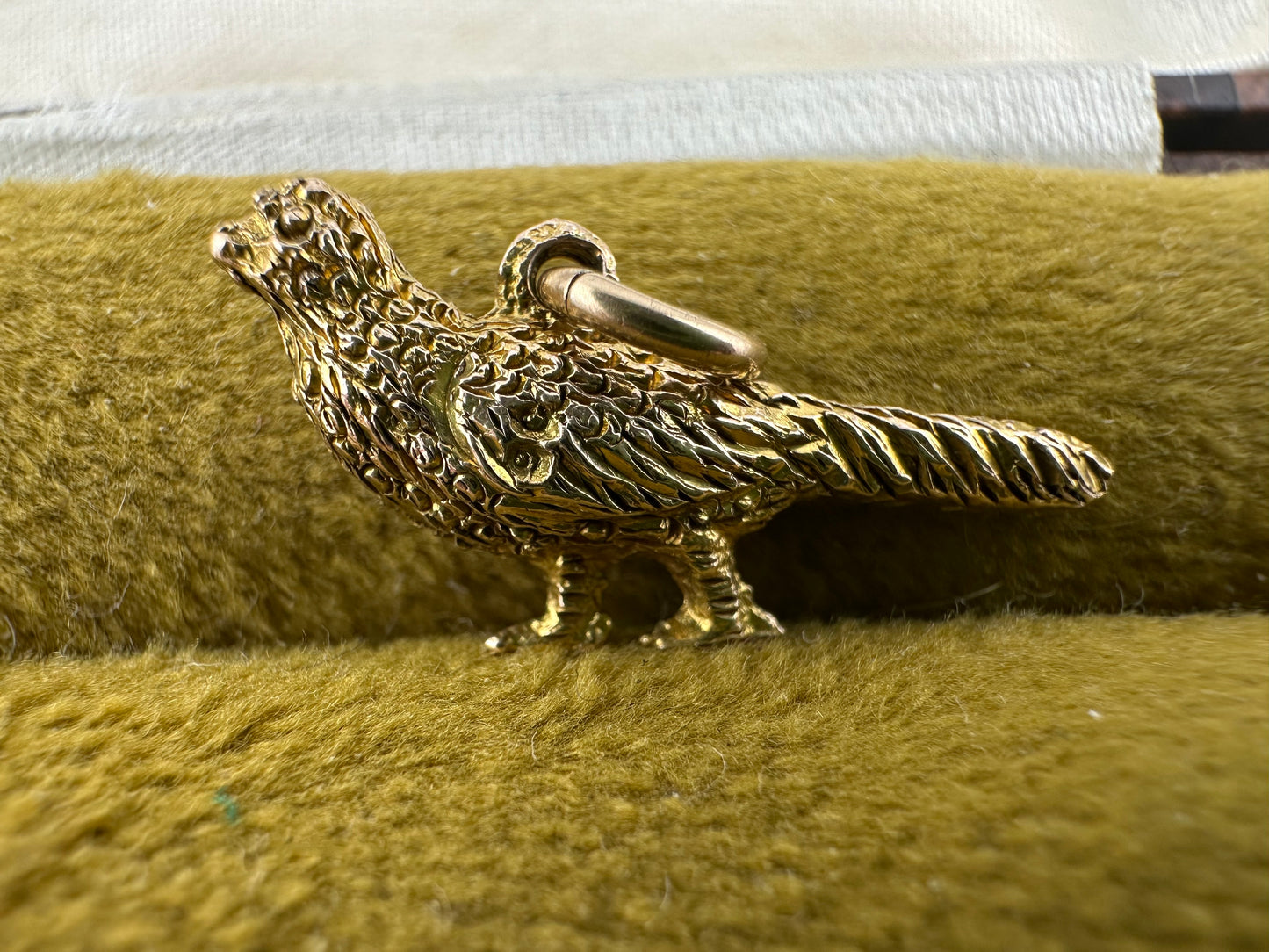 Antique 9ct Pheasant charm
