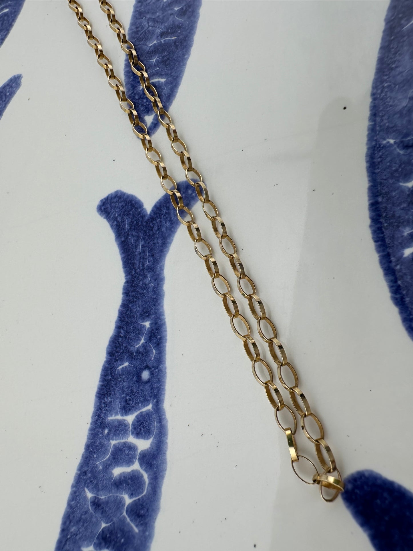 Vintage 9ct Gold Oval Belcher chain