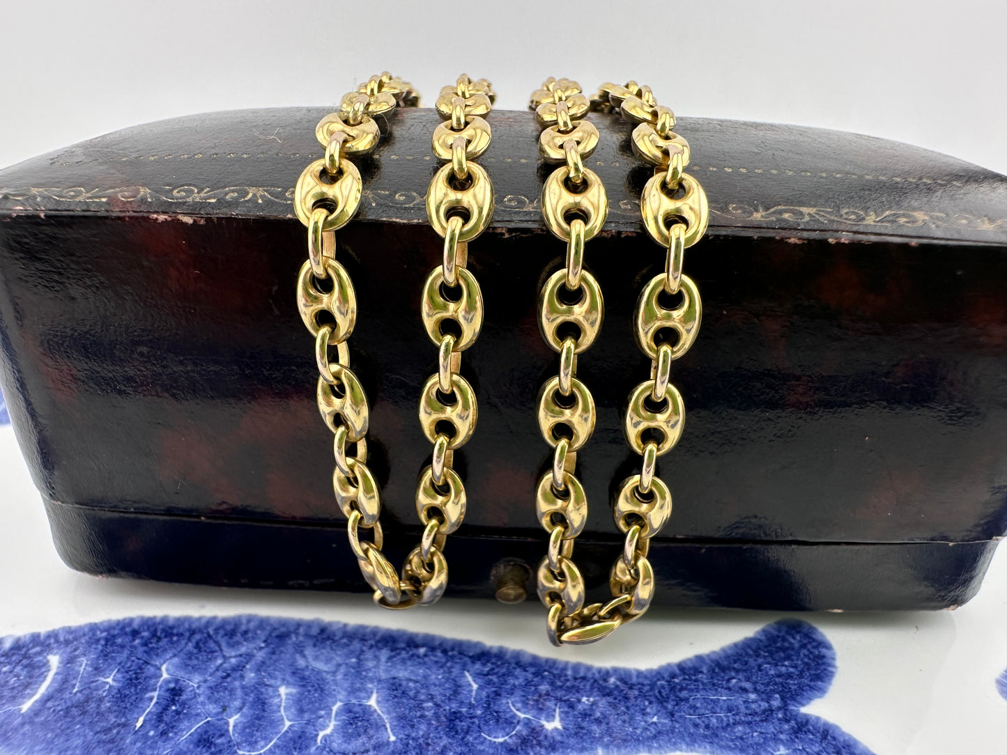 Vintage 9ct Gold UnoAerre Puffy Mariner Chain