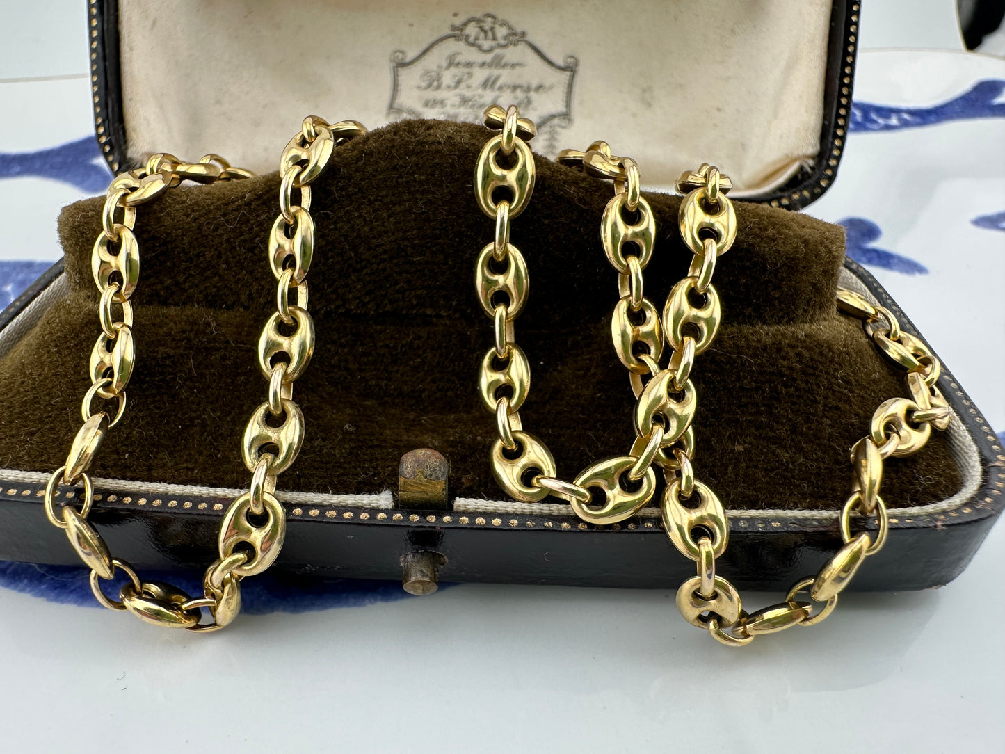 Vintage 9ct Gold UnoAerre Puffy Mariner Chain