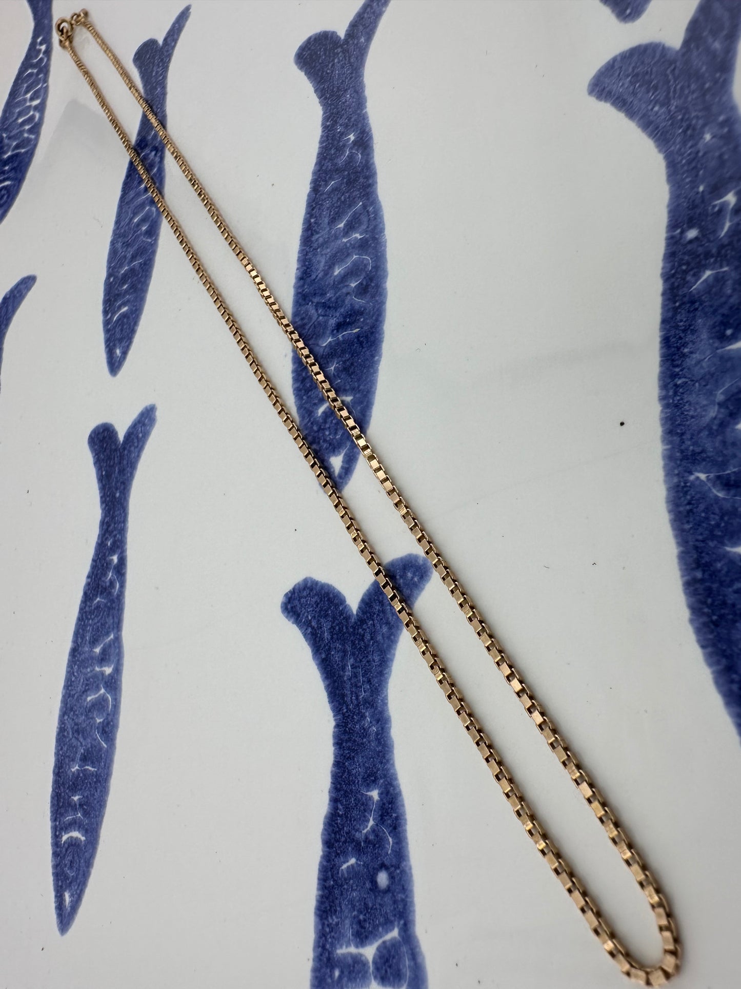 Vintage 9ct Rose Gold UnoAerre Box Chain