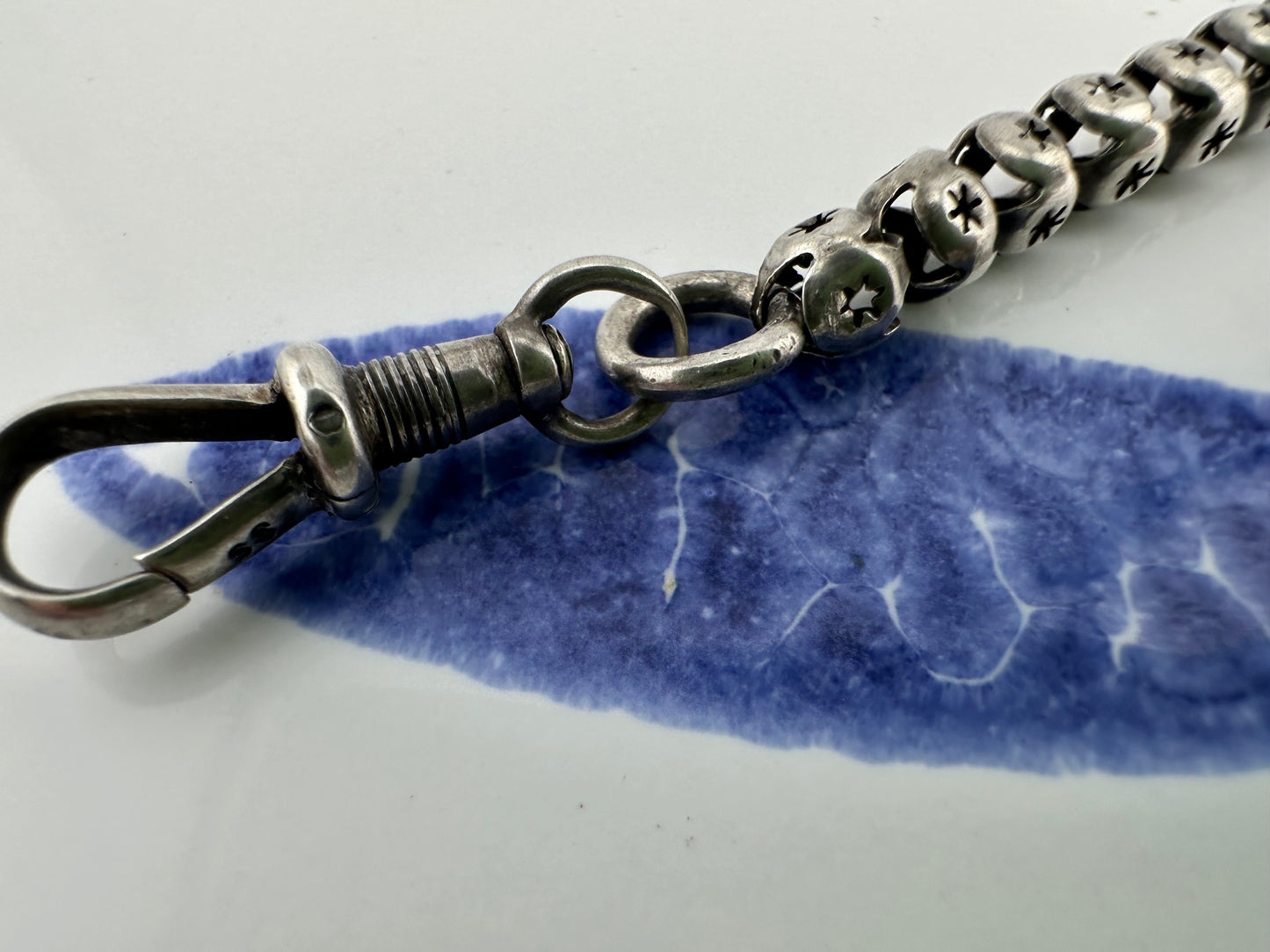 Sterling Silver Star Pierced Ball chain extender