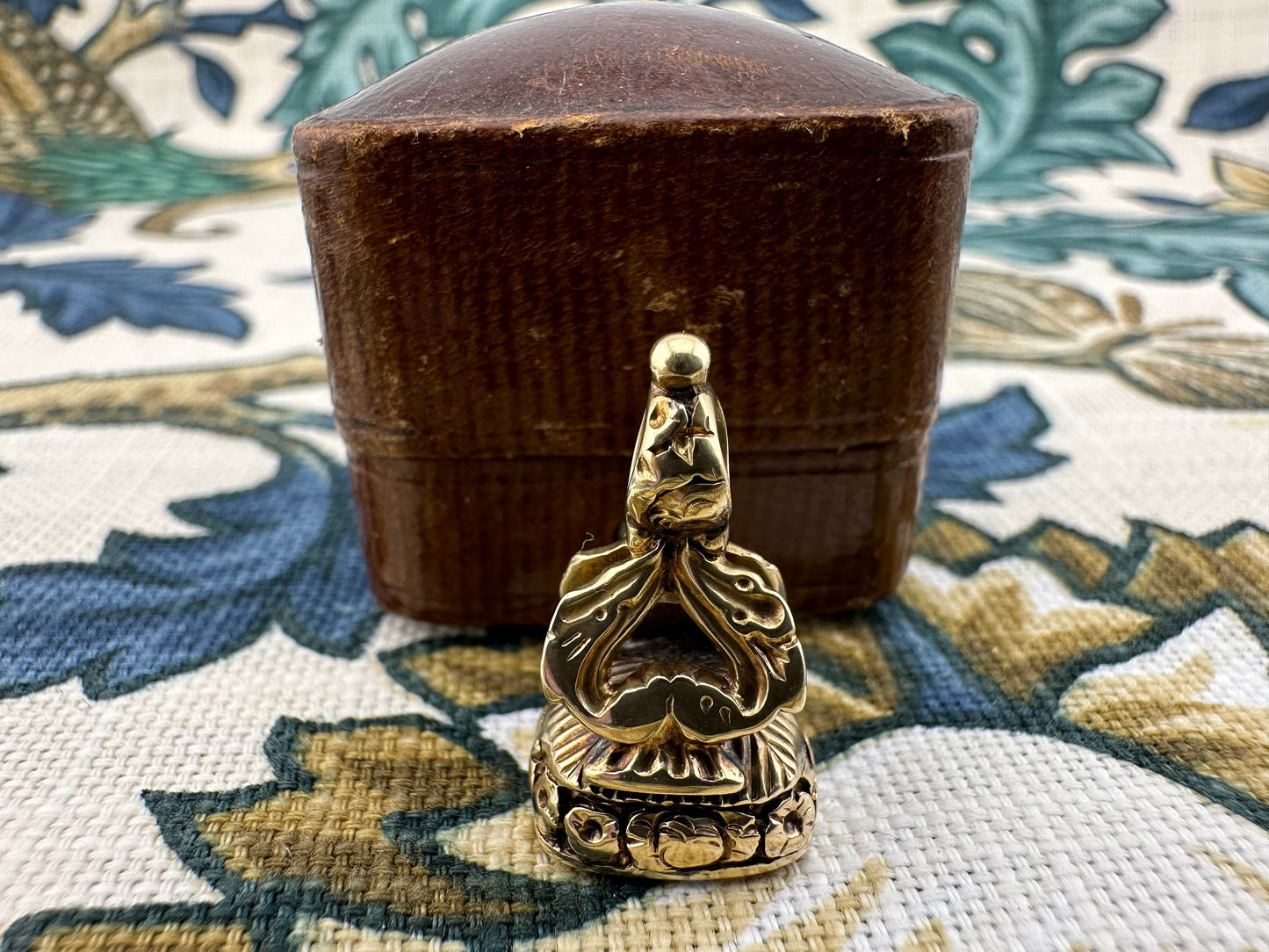 15ct Gold Bloodstone fob