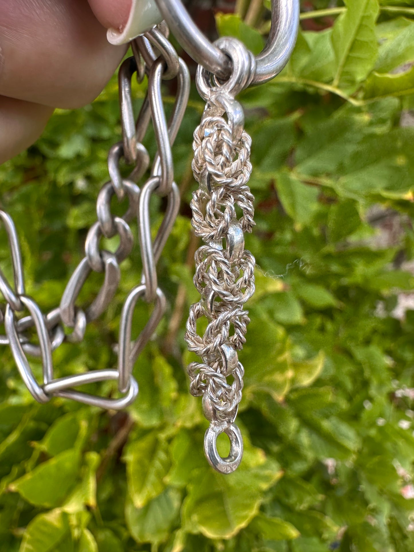 900 silver Byzantine Claspless extender