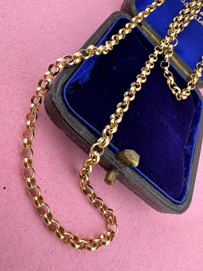 Vintage 9ct Gold Belcher/Rolo chain