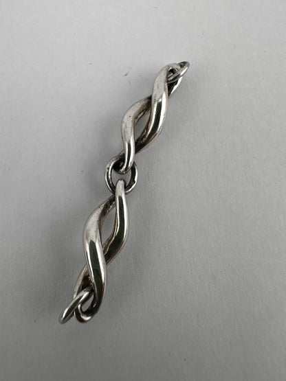 Sterling Silver twist extender- no clasps