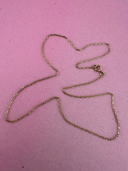 9ct Gold Mini Biker chain