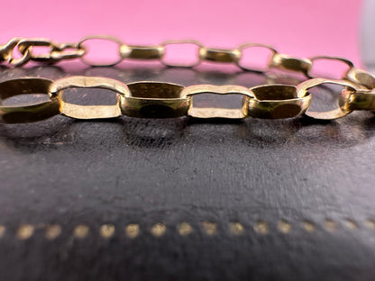 9ct Gold Biker Belcher bracelet