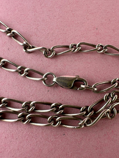 Sterling Silver Long and Short Curb chain