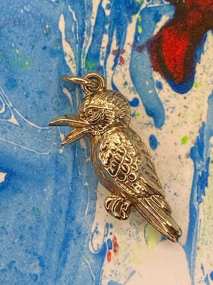 Vintage 9ct Gold Kookaburra charm
