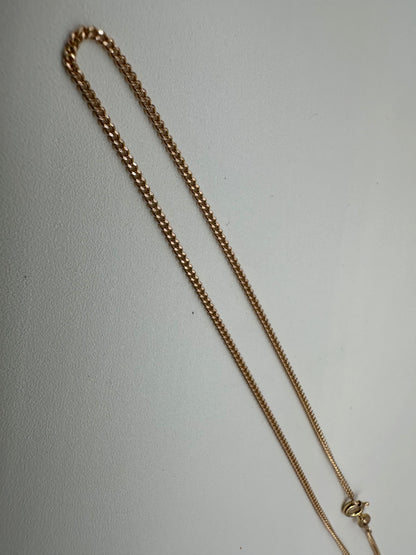 Vintage 9ct Gold UnoAerre mini curb chain
