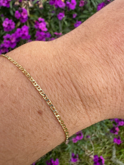 9ct Yellow Gold Mini Mariner bracelet