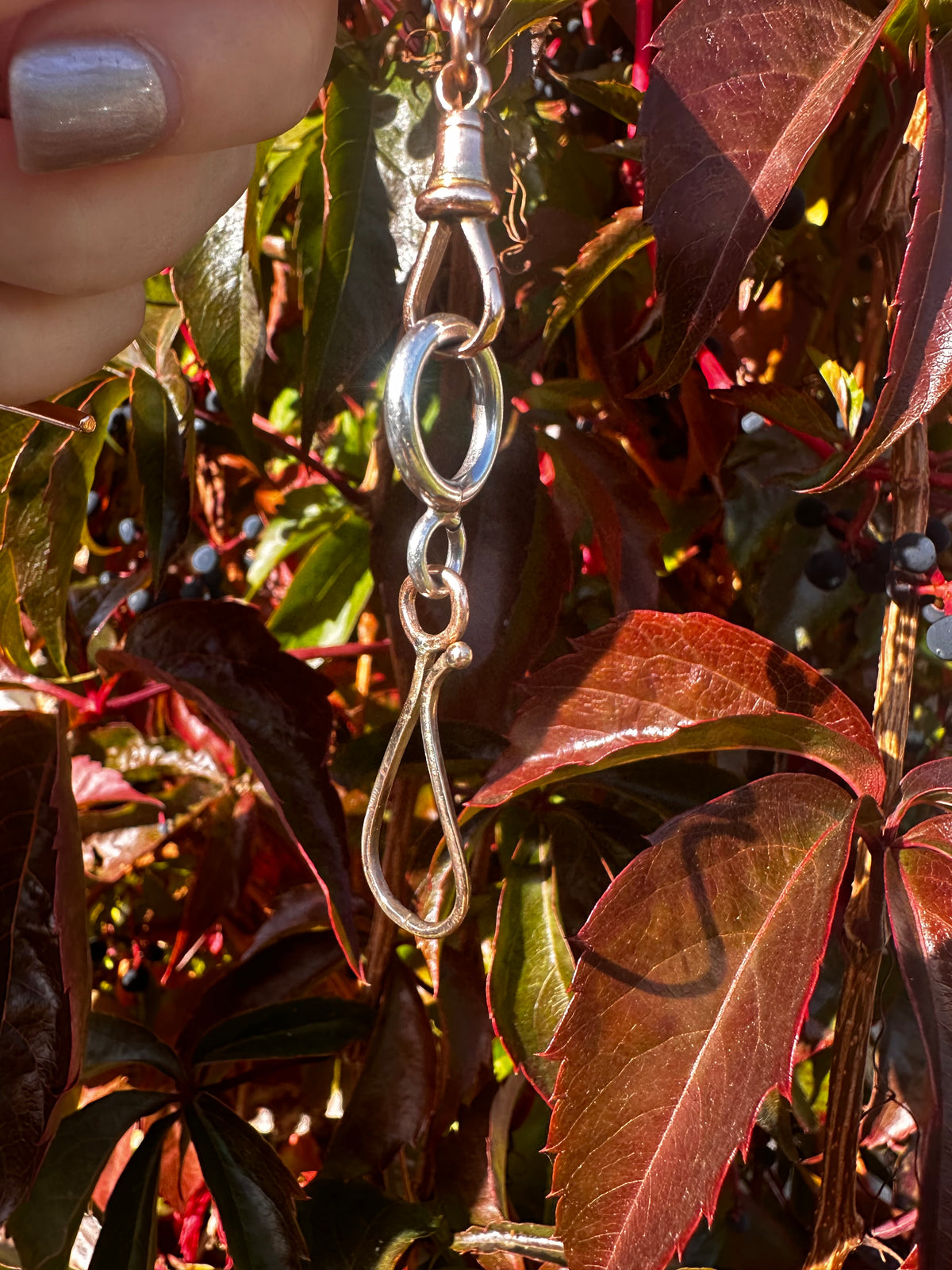 Mix Metal 14ct Shepherds hook & Sterling Silver Loop extender