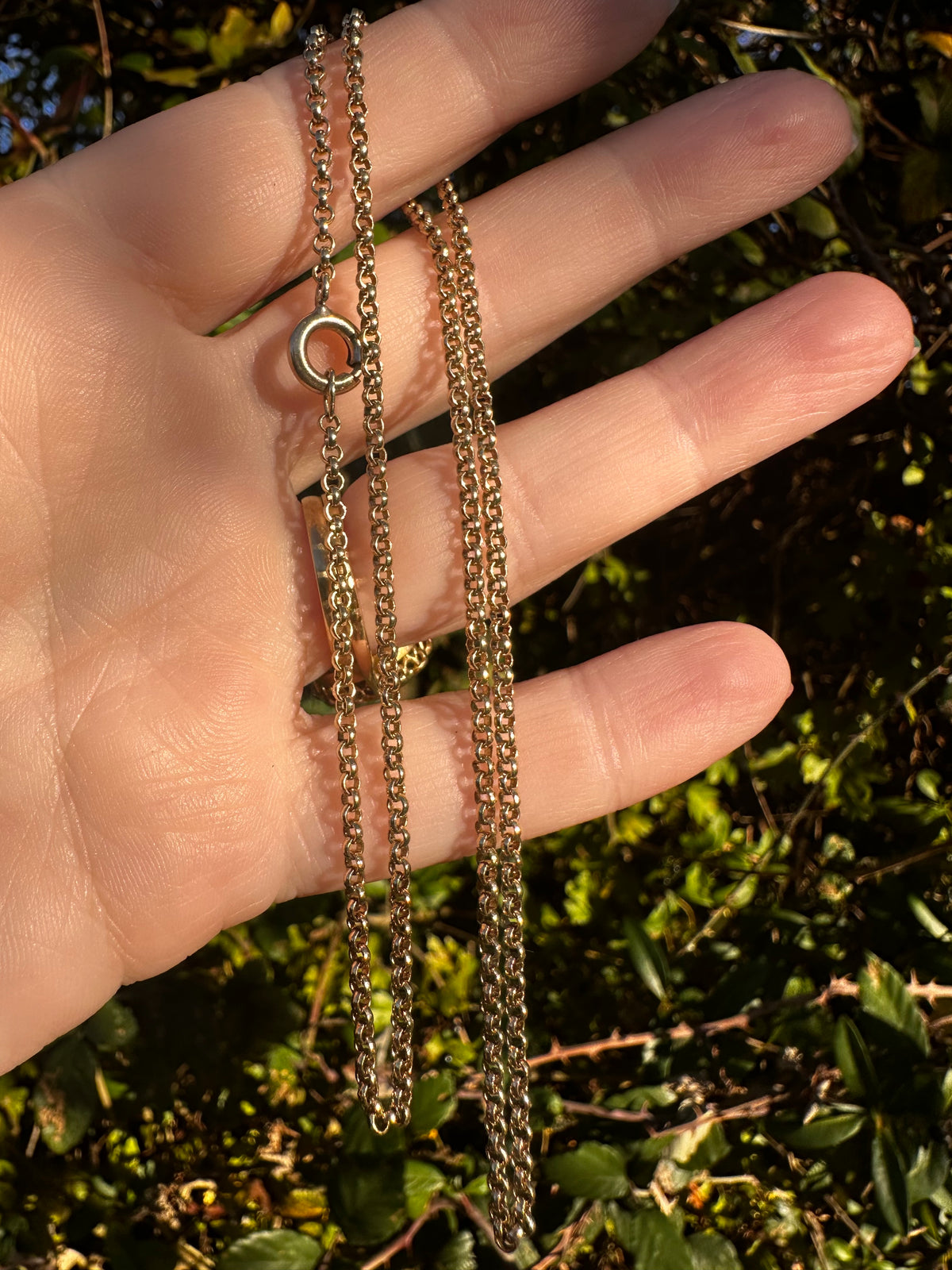 Vintage 9ct Yellow Gold Mini belcher chain
