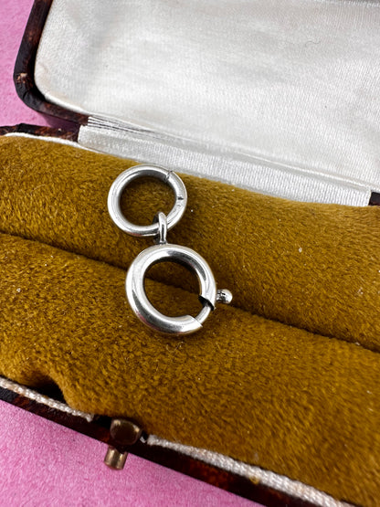 Sterling Silver Bolt clasp