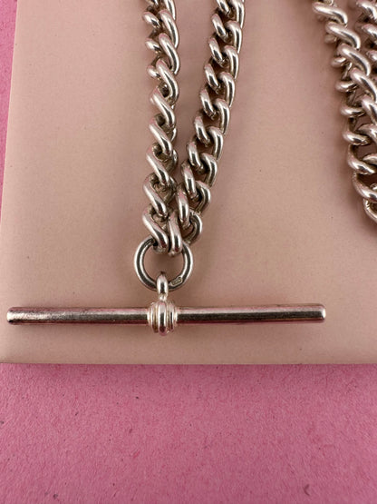 Vintage Sterling Silver Albert Chain