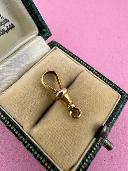 Antique 9ct Gold Dog clip