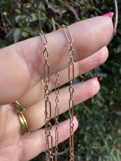 9ct Gold Mini Trombone chain