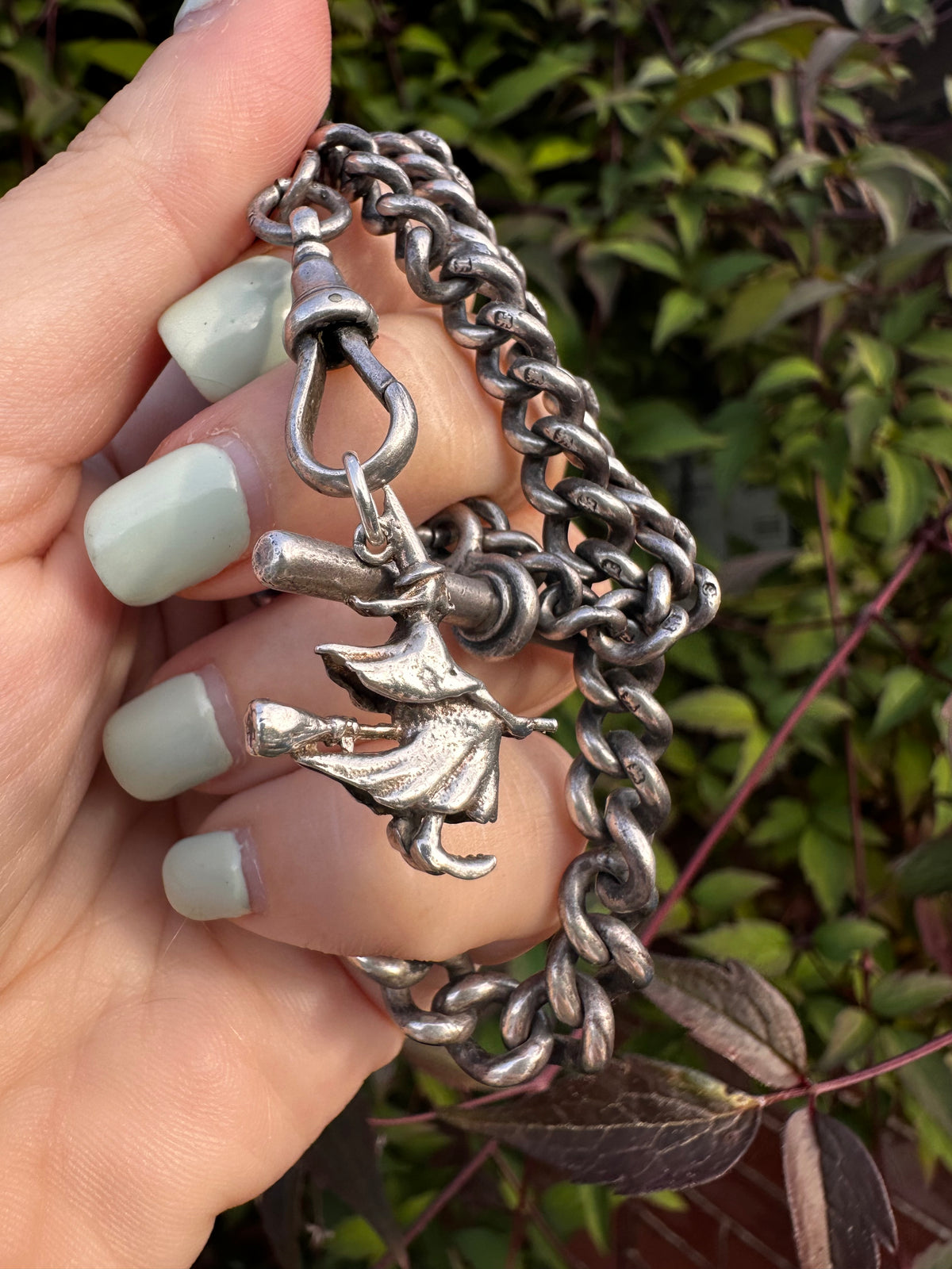 Sterling Silver Witch pendant